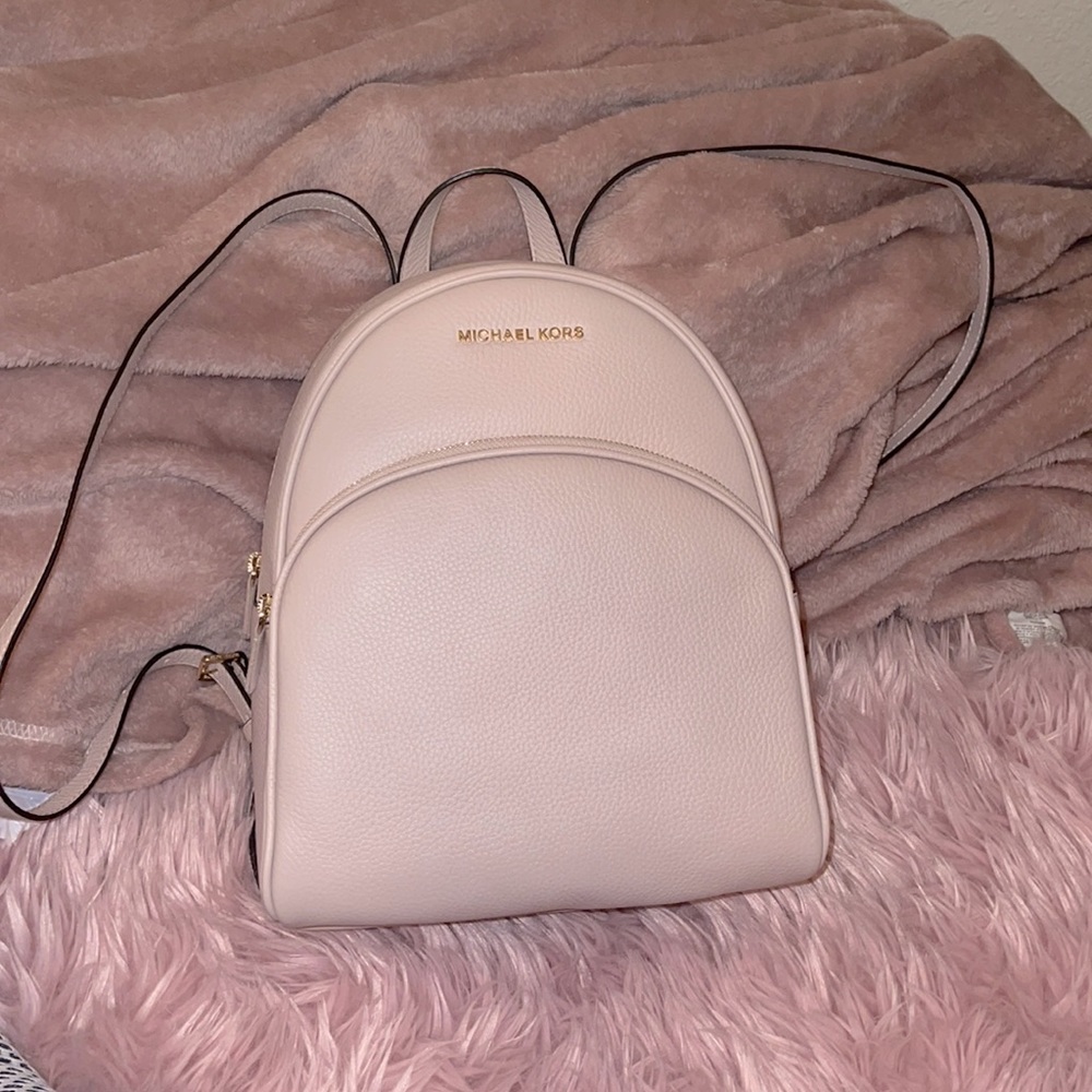Micheal Kors nude/blush backpack